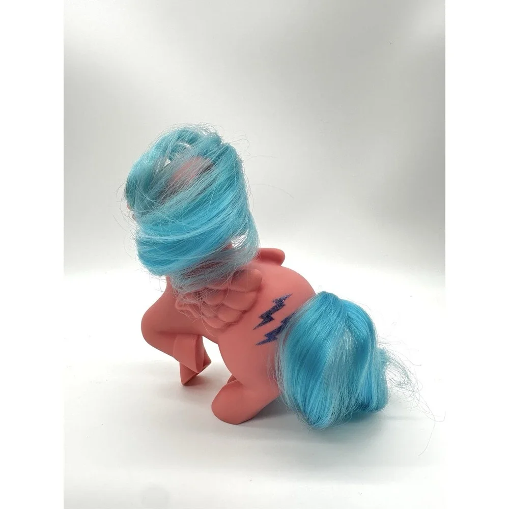 Vintage G1 My Little Pony Firefly Pegasus 1983 Hasbro Hong Kong Pink Blue